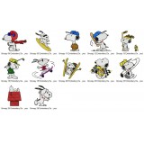 12 Snoopy Embroidery Designs Collection 03